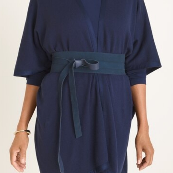 Chico's Reversible Leather Obi Belt - Picture 2 of 4